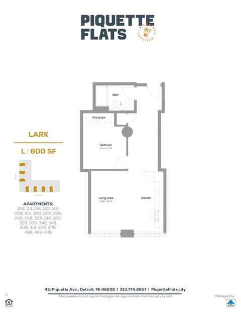 a floor plan of a unit with a bedroom and a bathroom